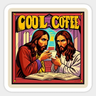 Sip Coffee With Jesus Album Collection Art Sticker